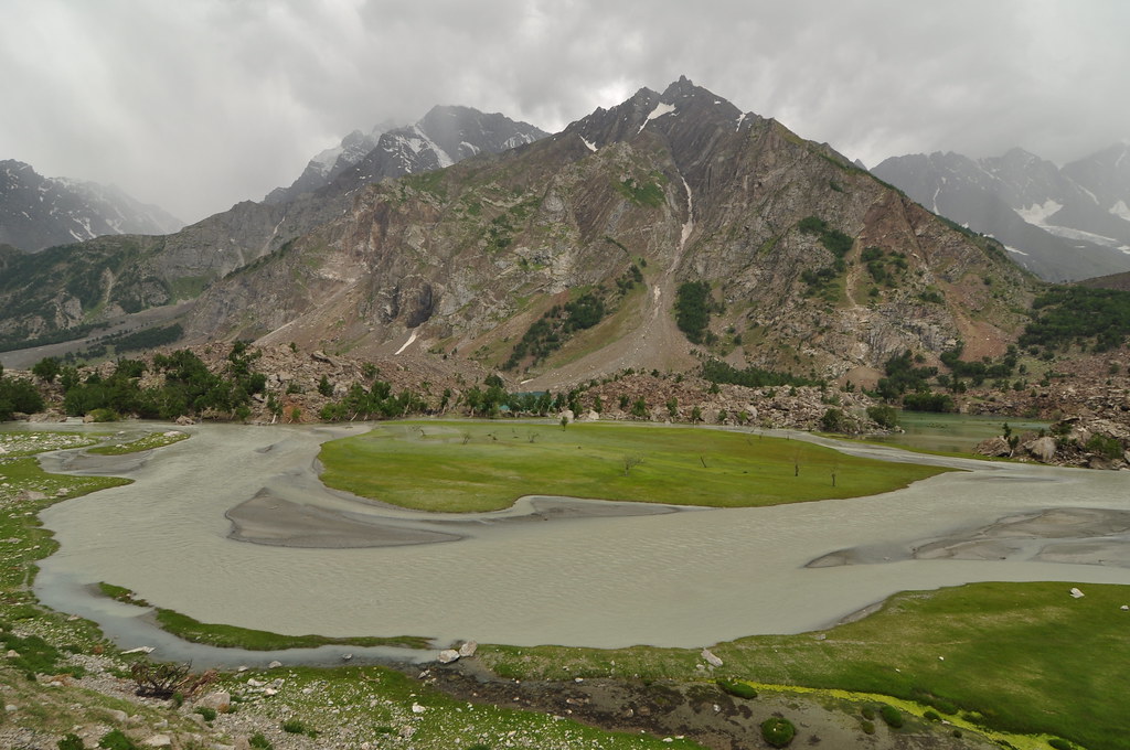 Naltar Valley Panoramic Short with river and mountain